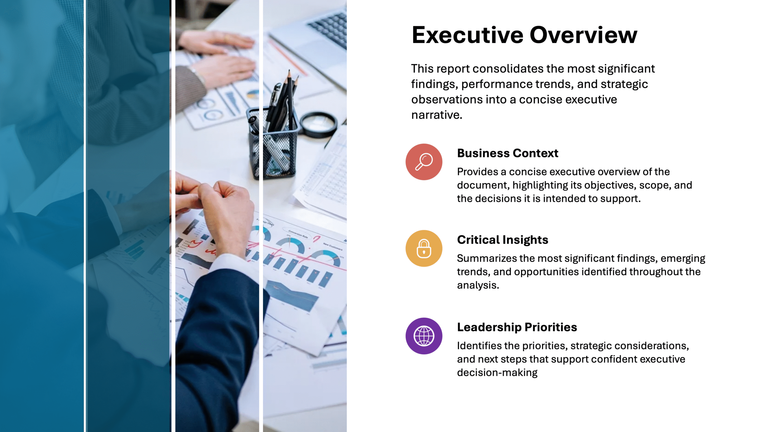 Executive Overview slide