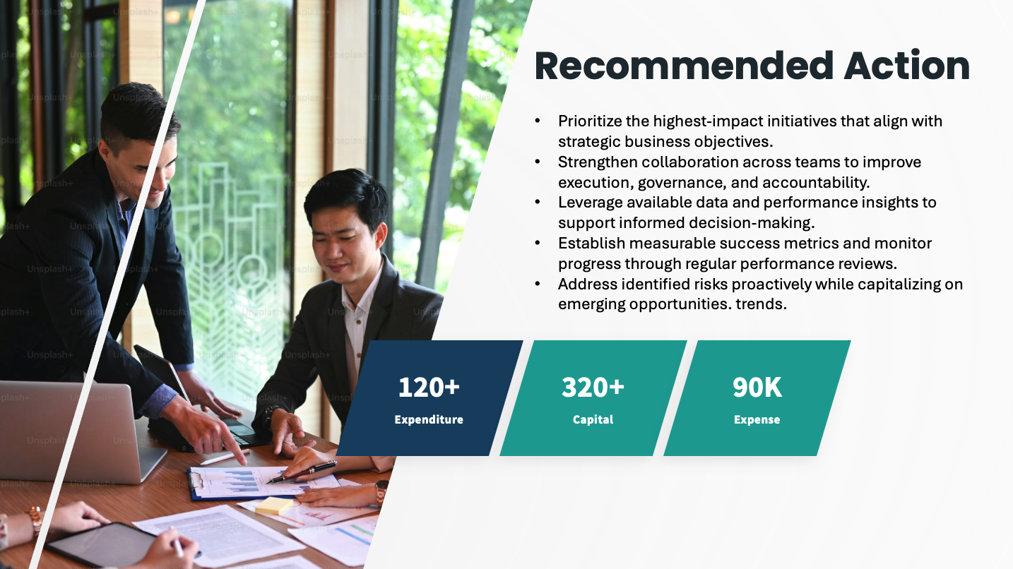 Reportol Recommended Actions preview